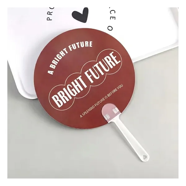 Runder Blattfächer, vollflächig bedruckt, Design 3