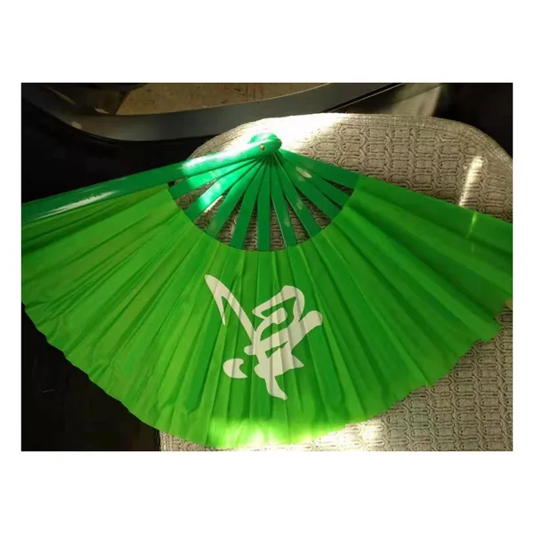 Tai-Chi-Handfächer personalisiert 33 cm, grün